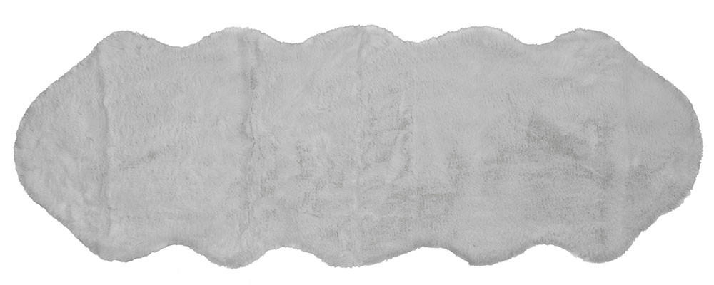 KRZNENI TEPIH   - krem, Osnovno, koža/tekstil (60/180cm)