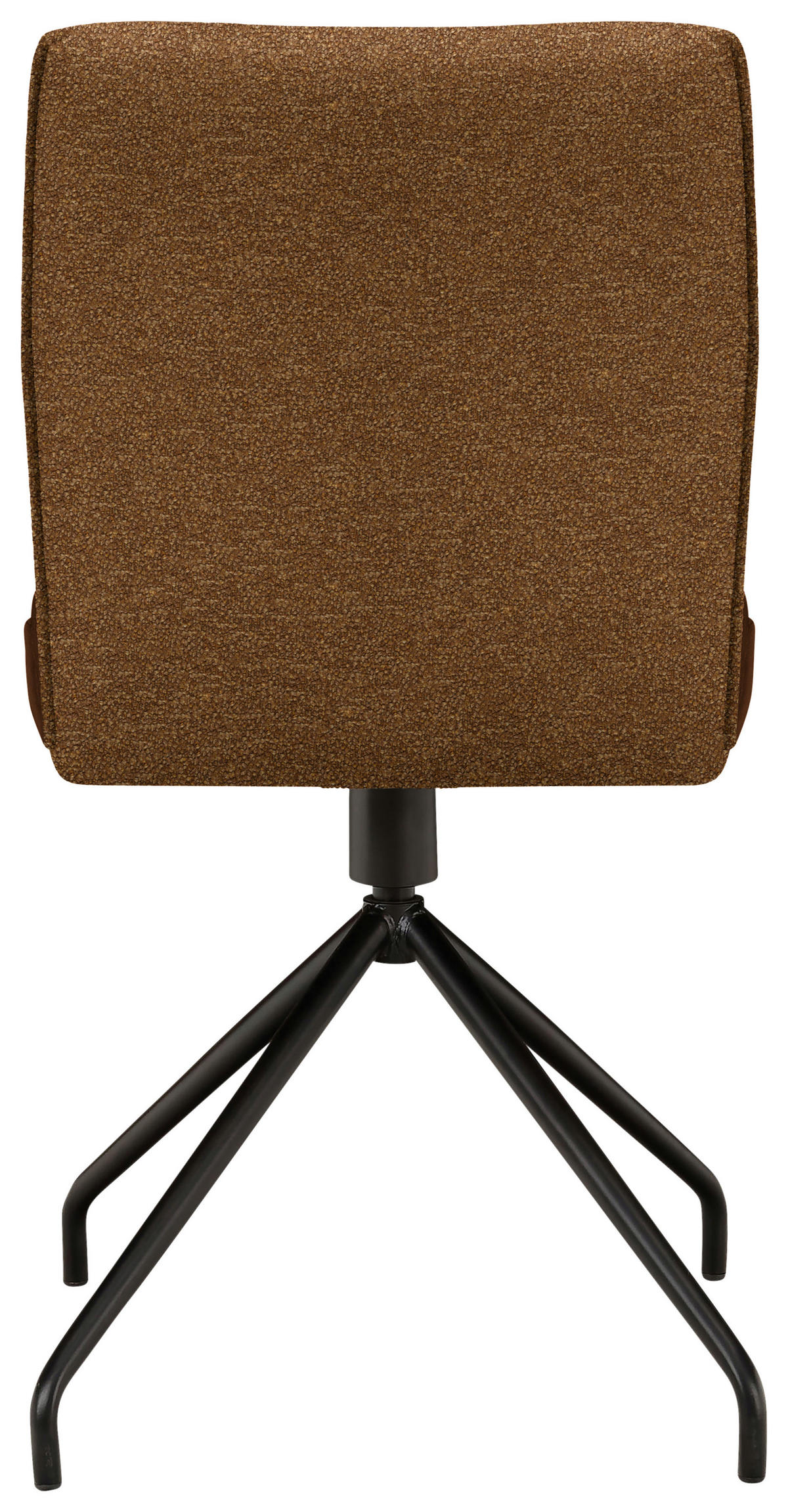 STUHL  in Stahl Webstoff, Mikrofaser Metall, Textil  - Rostfarben/Schwarz, Design, Textil/Metall (49/91/60cm) - Moderano