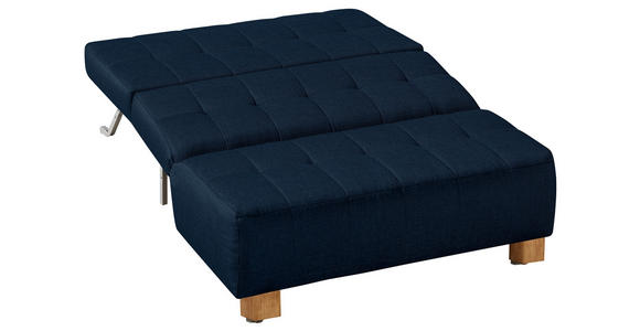SCHLAFSOFA Juice in Dunkelblau  - Naturfarben/Dunkelblau, Design, Holz/Textil (125/92/102cm) - Novel