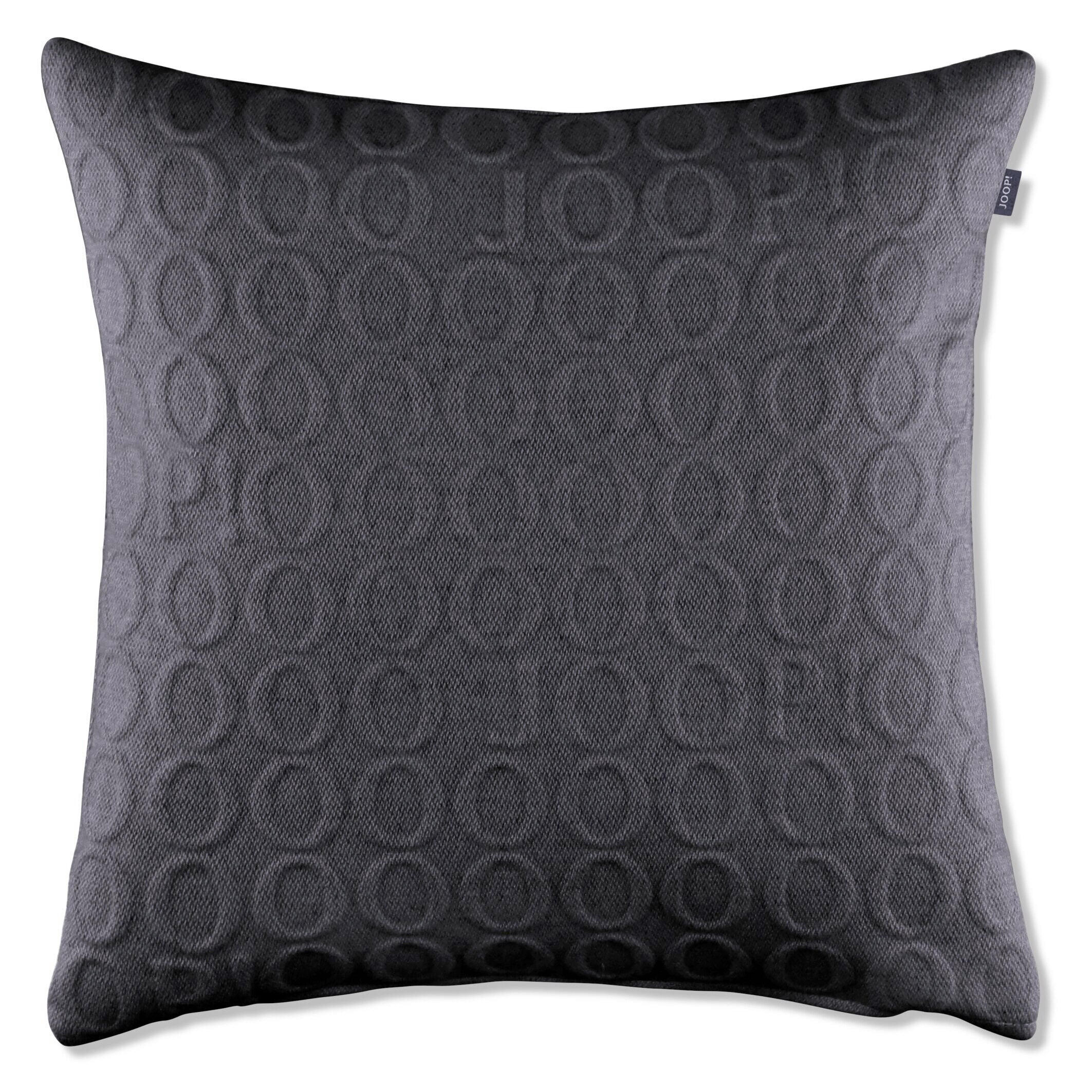 KISSENHÜLLE J! Signature anthrazit 40/40 cm  - Hellgrau/Grau, Design, Textil (40/40cm) - Joop!