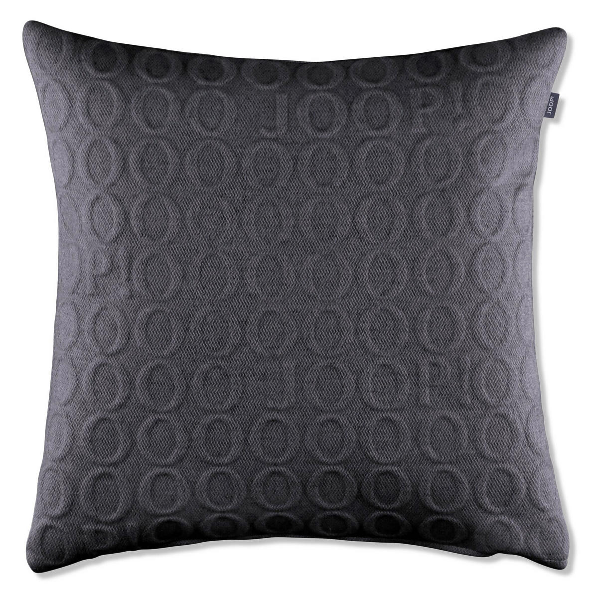KISSENHÜLLE J! Signature anthrazit 40/40 cm  - Hellgrau/Grau, Design, Textil (40/40cm) - Joop!