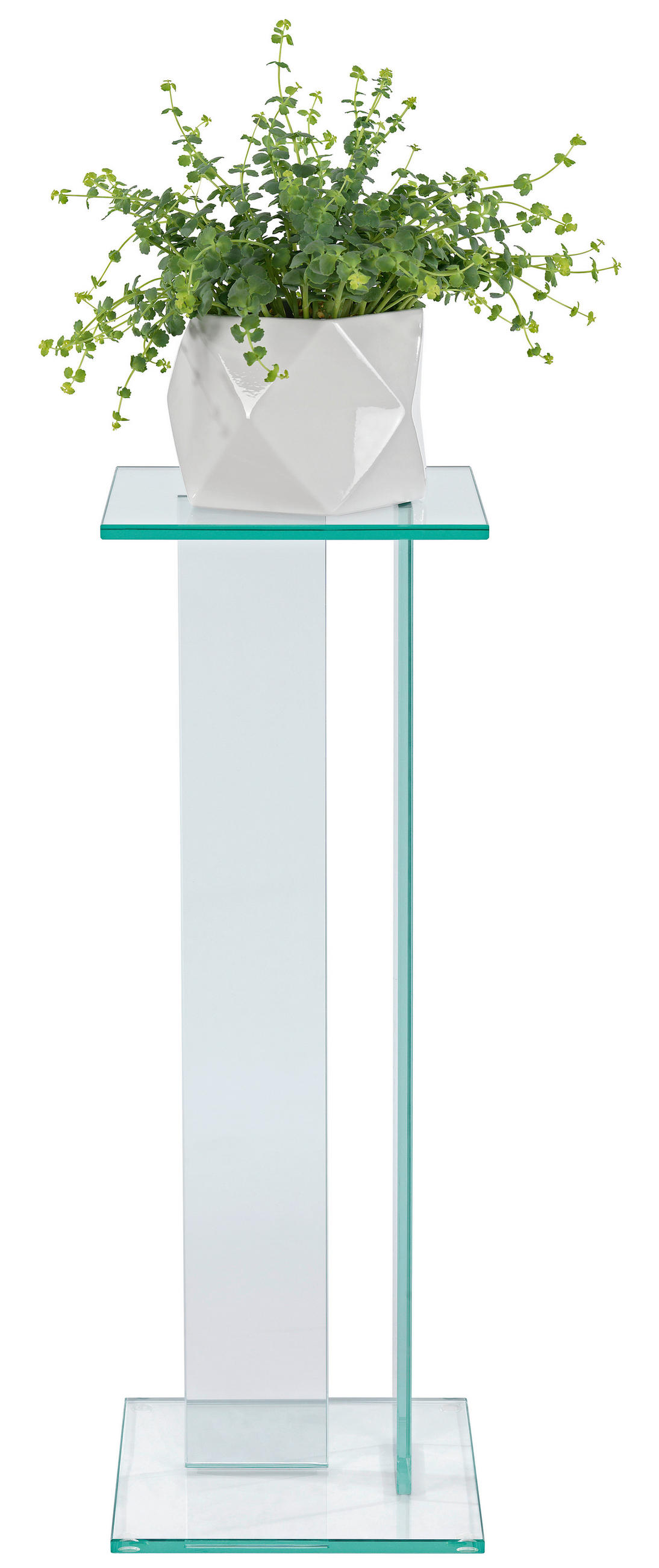 STOJAN NA KVĚTINY,  - Design, sklo (25/25/71cm) - Xora
