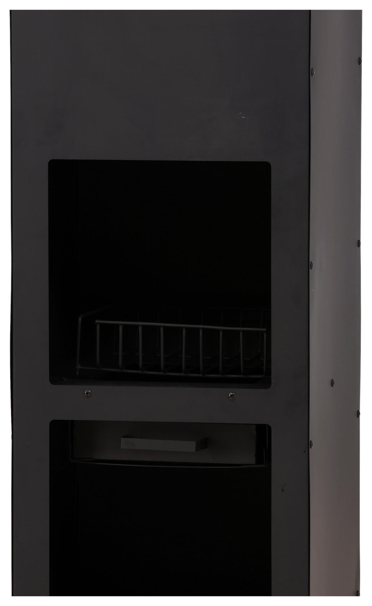 FEUERSTELLE  - Schwarz, KONVENTIONELL, Metall (45/199/45cm) - Gardenson