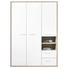 KLEIDERSCHRANK in Eichefarben, Weiß - Eichefarben/Weiß, KONVENTIONELL, Holzwerkstoff (152,6/216,6/63,4cm) - Xora KLEIDERSCHRANK in Eichefarben, Weiß - Eichefarben/Weiß, KONVENTIONELL, Holzwerkstoff (152,6/216,6/63,4cm) - Xora