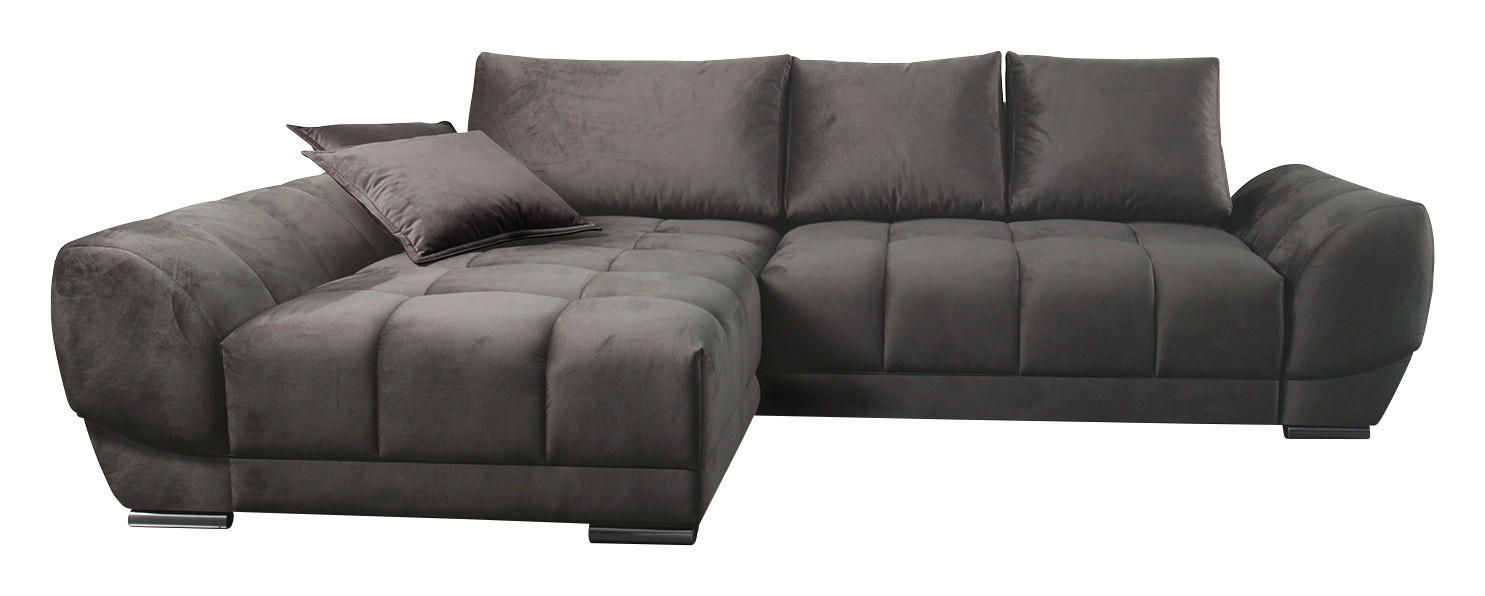SOFFA i lerfärgad  - lerfärgad/kromfärg, Design, metall/trä (192/76-95/290cm) - Best Price