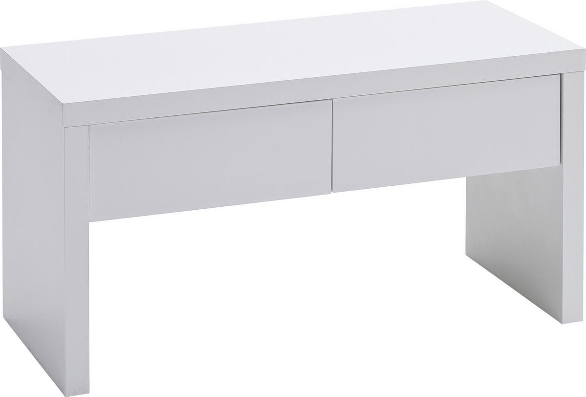 GARDEROBENBANK 91/48/38 cm  - Weiss, Design, Holzwerkstoff (91/48/38cm) - Novel