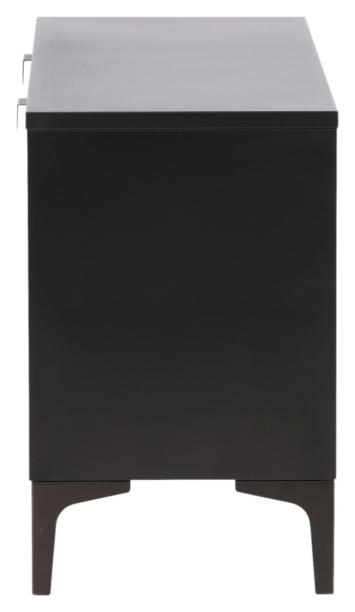 LOWBOARD  in 120/63/40 cm  - Schwarz, Design, Metall (120/63/40cm) - Livetastic