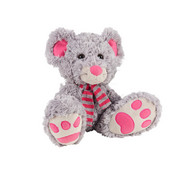PLÜSCHTIER Maus - Pink/Grau, Basics, Textil (23cm) - My Baby Lou