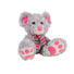 ZVÍŘÁTKO PLYŠOVÉ - šedá/pink, Basics, textil (23cm) - My Baby Lou ZVÍŘÁTKO PLYŠOVÉ - šedá/pink, Basics, textil (23cm) - My Baby Lou