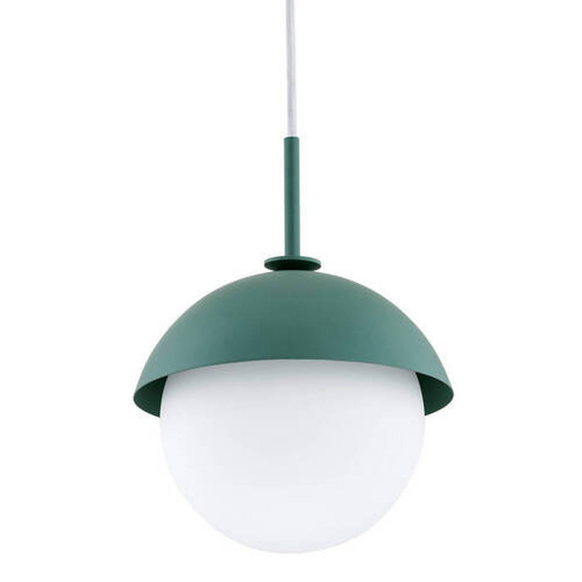 HÄNGELEUCHTE 20/109 cm  - Weiß/Grün, KONVENTIONELL, Glas/Metall (20/109cm)