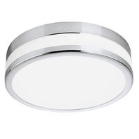 BADEZIMMER-DECKENLEUCHTE Santos 30/6 cm   - Chromfarben/Weiß, Basics, Glas/Metall (30/6cm) - Celina