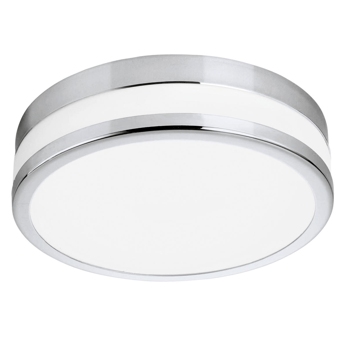 BADEZIMMER-DECKENLEUCHTE Santos 30/6 cm   - Chromfarben/Weiß, Basics, Glas/Metall (30/6cm) - Celina