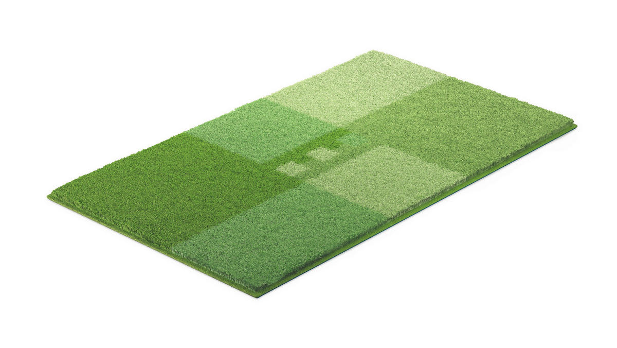 BADEMATTE Grün 65/115 cm  - Grün, Basics, Kunststoff/Textil (65/115cm) - Grund