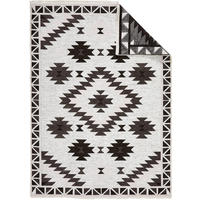 PLOCHO TKANÝ KOBEREC, 120/170 cm, sivá, biela, tmavosivá - sivá/biela, Design, textil (120/170cm) - Novel