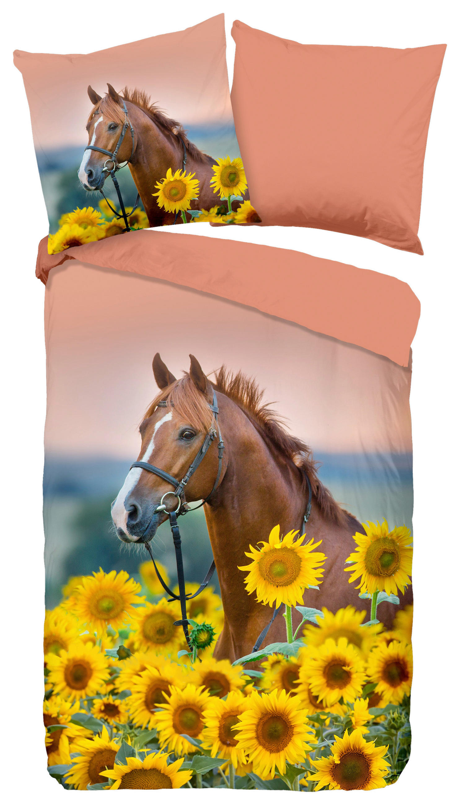 JUGENDBETTWÄSCHE Beauty Renforcé 135/200 cm  - Multicolor, Natur, Textil (135/200cm)