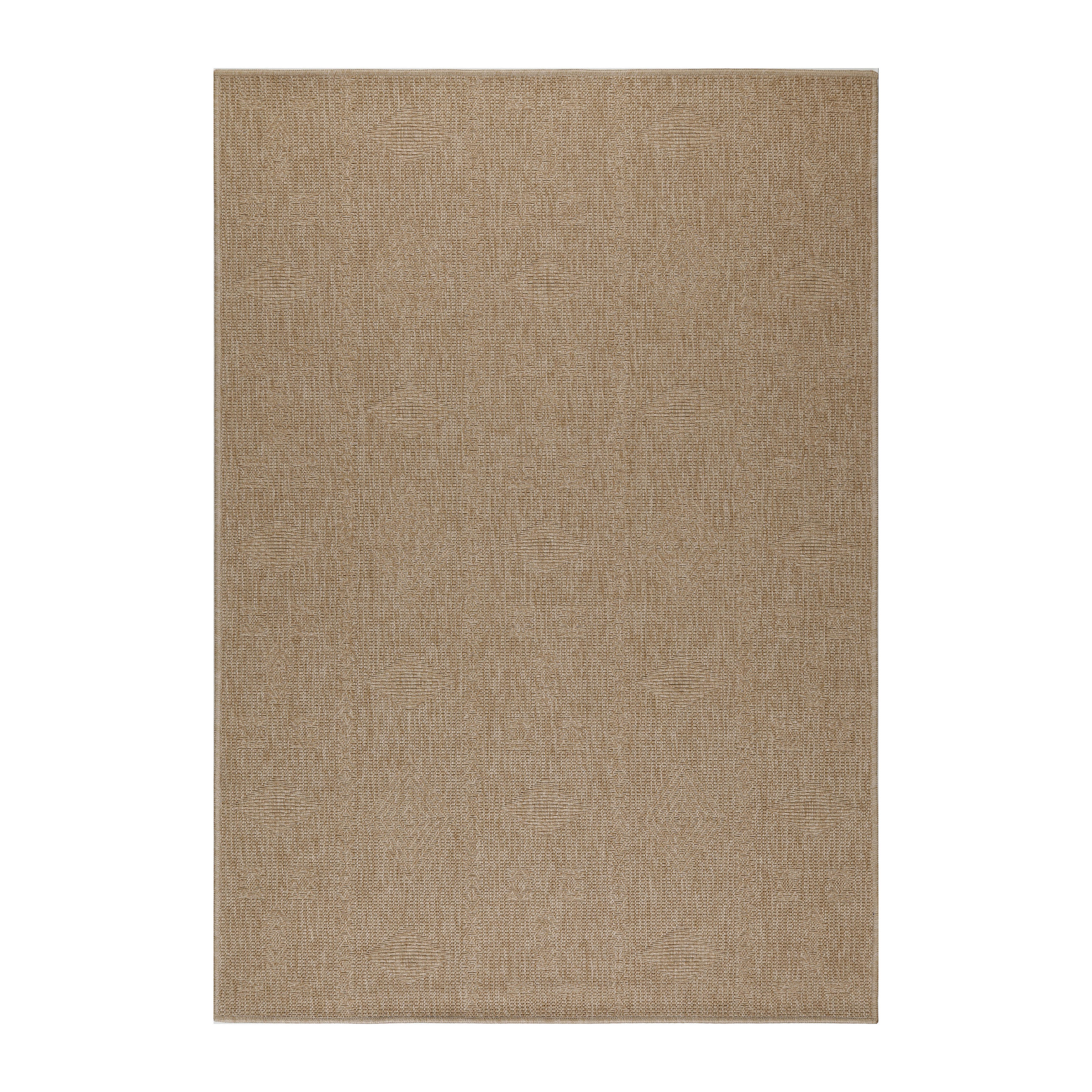TEPPICH Outdoor Flachgewebe Vintage Polypropylen Balkon Beige Rechteckig 160x230 - Beige, Textil (160/230cm) - KADIMA DESIGN
