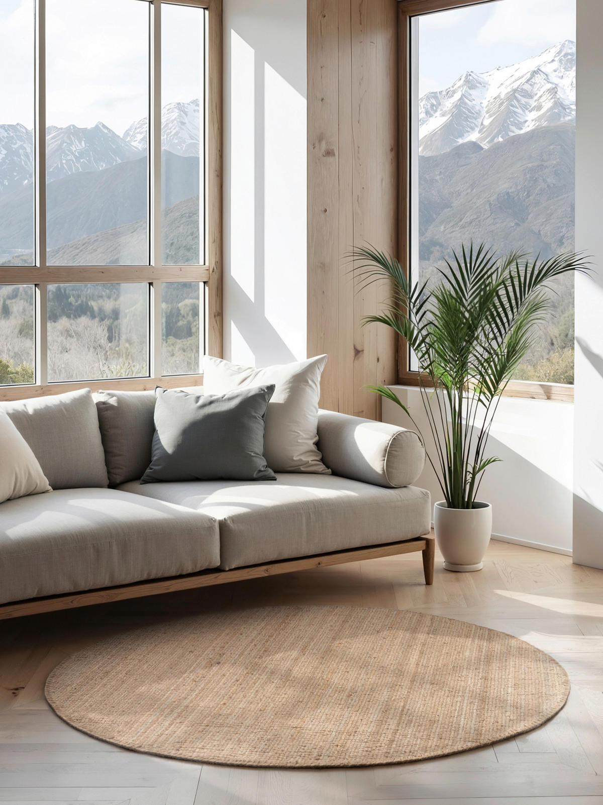 JUTETEPPICH 200 cm Jaipur Goldfarben  - Goldfarben, Basics, Textil (200cm) - Hanse Home