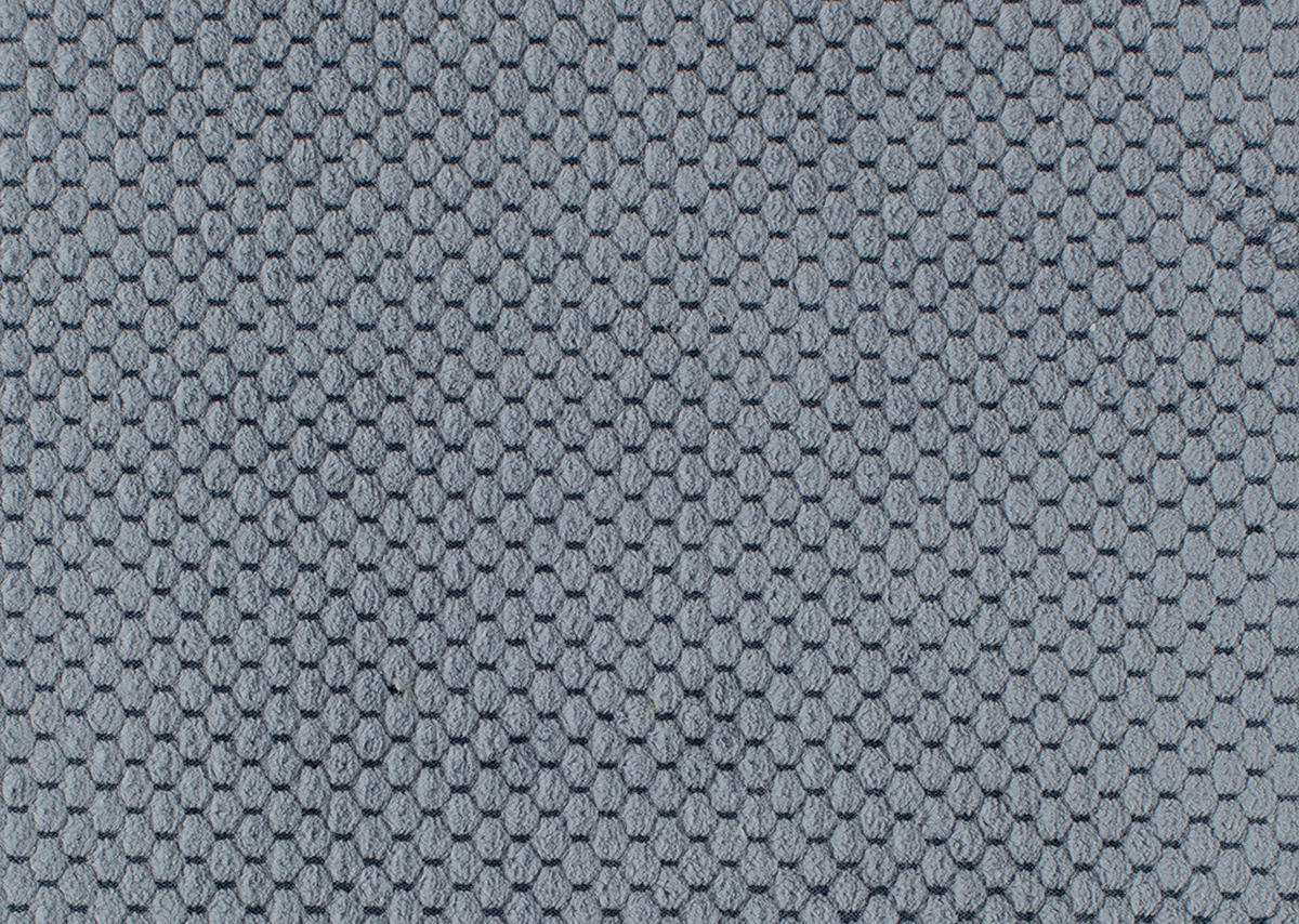 ECKSOFA in Webstoff Blaugrau  - Blaugrau/Schwarz, Design, Textil/Metall (272/170cm) - Welnova