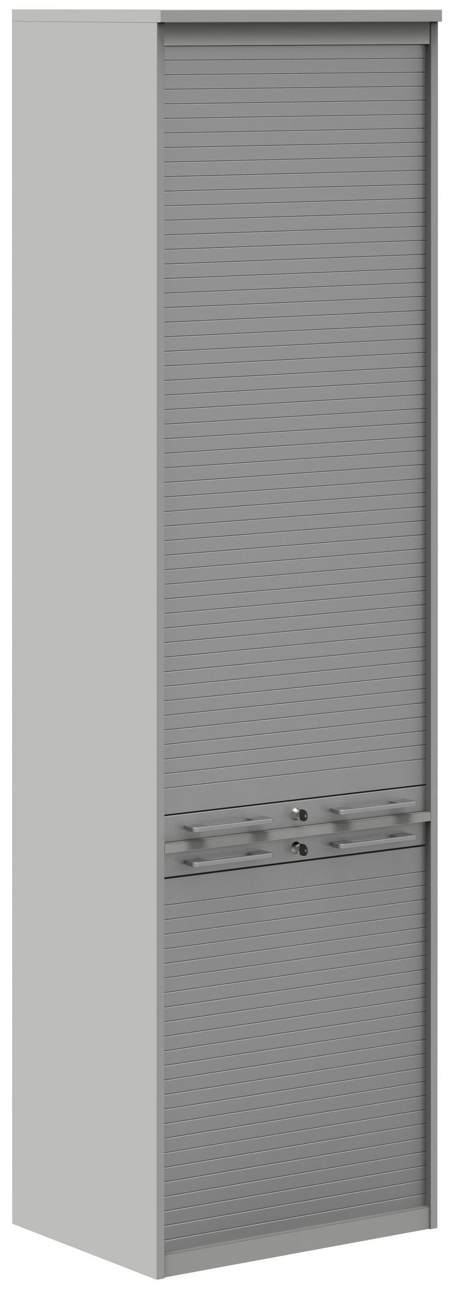 AKTENSCHRANK 60/217,4/43 cm  - Hellgrau, Design, Holzwerkstoff/Kunststoff (60/217,4/43cm)
