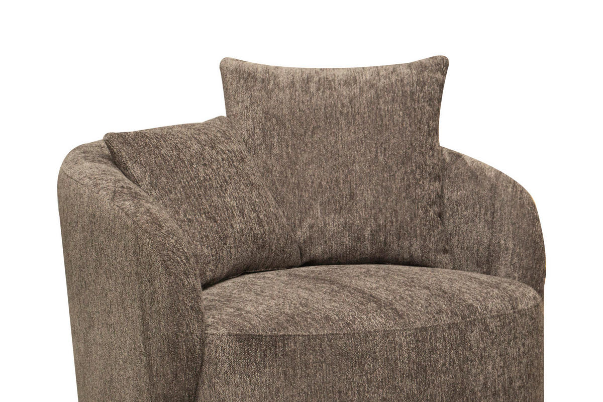 SESSEL in Webstoff Dunkelgrau  - Dunkelgrau/Schwarz, Design, Holz/Textil (101/82/97cm) - Carryhome