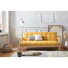 SCHLAFSOFA in Struktur Naturfarben, Senfgelb  - Senfgelb/Naturfarben, MODERN, Holz/Textil (190/81/85cm) - Livetastic