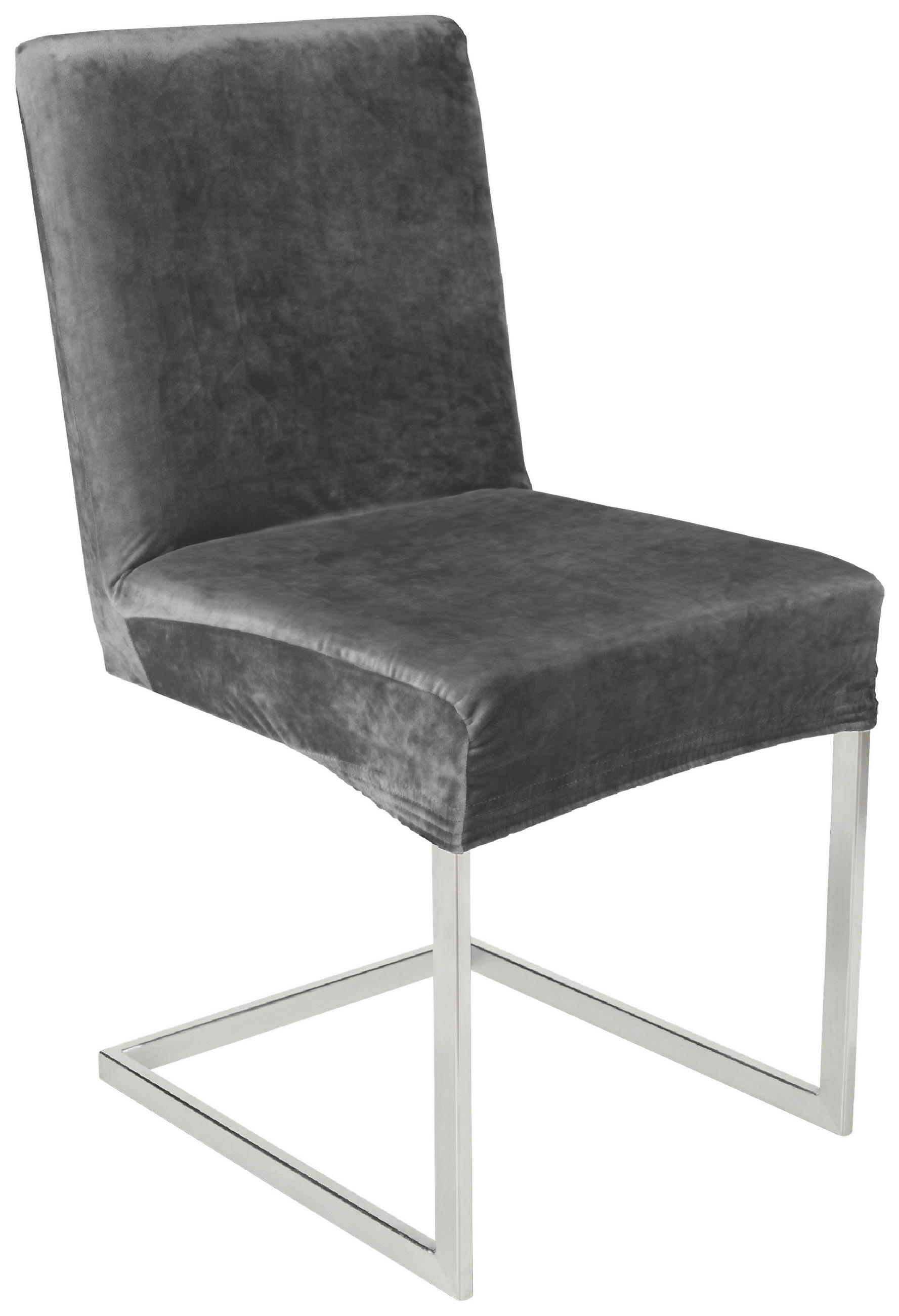 STUHLHUSSE ANKA  - Titanfarben, Basics, Textil (64/48/48cm) - Novel
