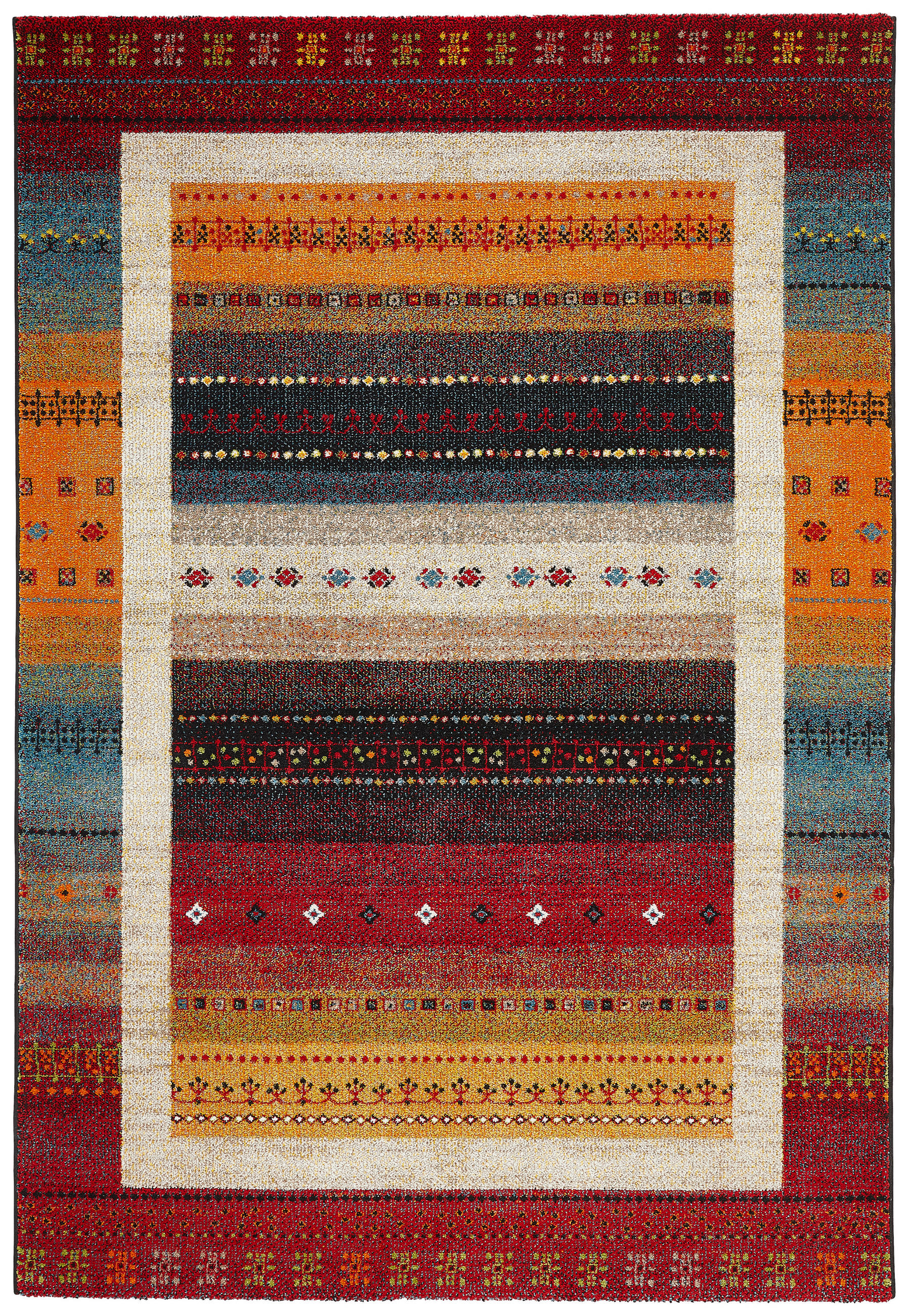 TKANÝ KOBEREC, 67/130 cm, vícebarevná, červená - vícebarevná/červená, Konvenční, textil (67/130cm) - Novel