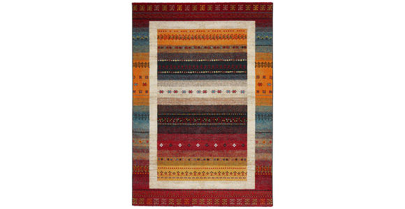 WEBTEPPICH 67/130 cm Cassandra Multicolor, Rot  - Rot/Multicolor, KONVENTIONELL, Textil (67/130cm) - Novel