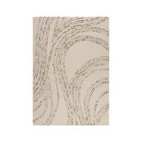 WOLLTEPPICH 160/230 cm ABSTRACT SWIRL WOOL Braun, Naturfarben  - Braun/Naturfarben, KONVENTIONELL, Textil (160/230cm)