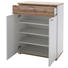 SCHUHSCHRANK 74/95/40 cm - Eichefarben/Weiß, Design, Holzwerkstoff/Metall (74/95/40cm) - Carryhome SCHUHSCHRANK 74/95/40 cm - Eichefarben/Weiß, Design, Holzwerkstoff/Metall (74/95/40cm) - Carryhome