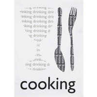 GESCHIRRTUCH Grau, Schwarz, Weiß  - Schwarz/Weiß, Basics, Textil (50/0,5/70cm)