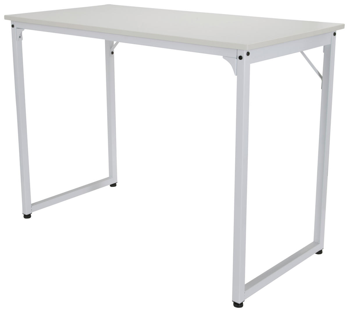 SKRIVBORD 120/50/74 cm vit   - vit, Basics, metall/trämaterial (120/50/74cm) - MID.YOU