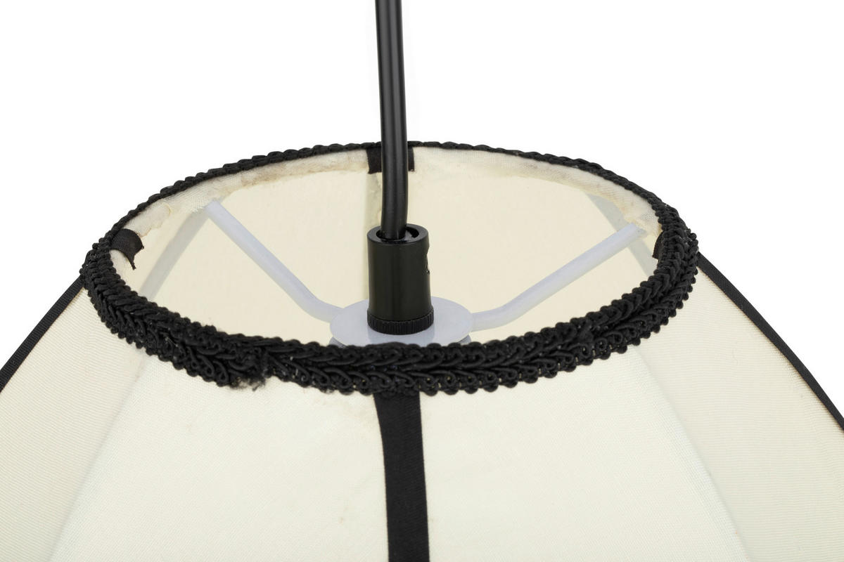 HÄNGELEUCHTE 30/120 cm   - Beige, Design, Textil/Metall (30/120cm) - Collet's Monde