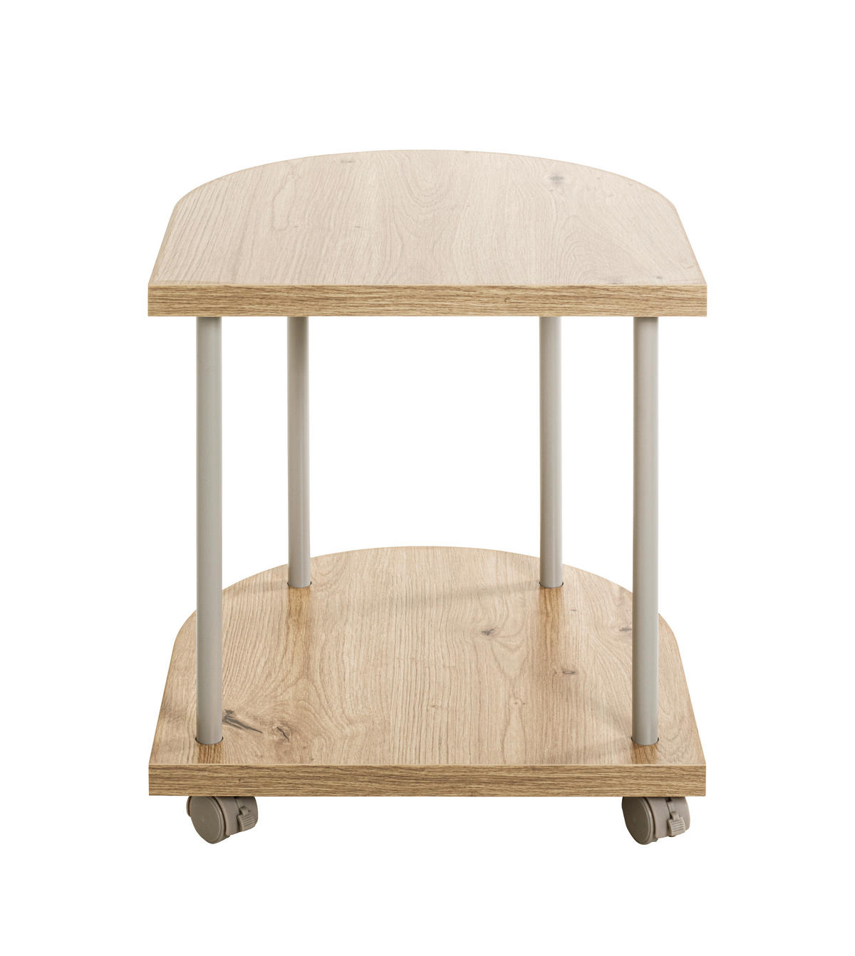 BEISTELLTISCH 40/40/45 cm Grau, Eichefarben  - Eichefarben/Grau, Trend, Holzwerkstoff/Metall (40/40/45cm)