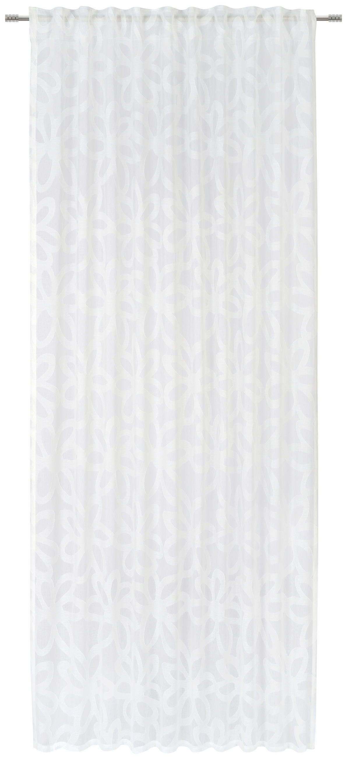FERTIGVORHANG halbtransparent  - Weiss, Konventionell, Textil (140/245cm) - Esposa