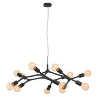 TAKLAMPA 92/110 cm  - svart, Lifestyle, metall (92/110cm)
