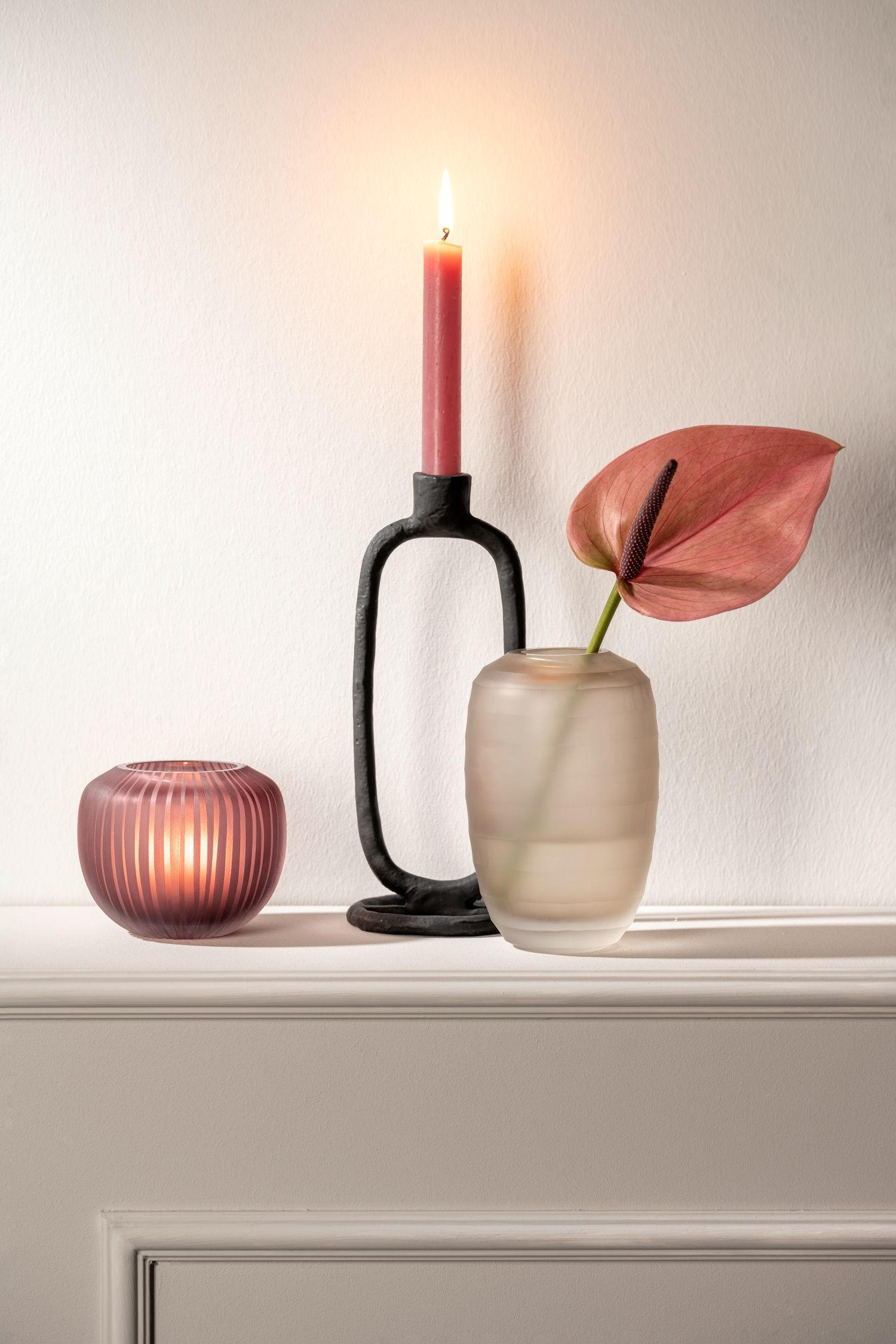 VASE  - Beige, KONVENTIONELL, Glas (10,00/15,50/10,0cm) - Leonardo