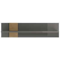 WANDBOARD in 100/25/27 cm Eichefarben, Dunkelgrau  - Eichefarben/Dunkelgrau, Basics, Holzwerkstoff (100/25/27cm)