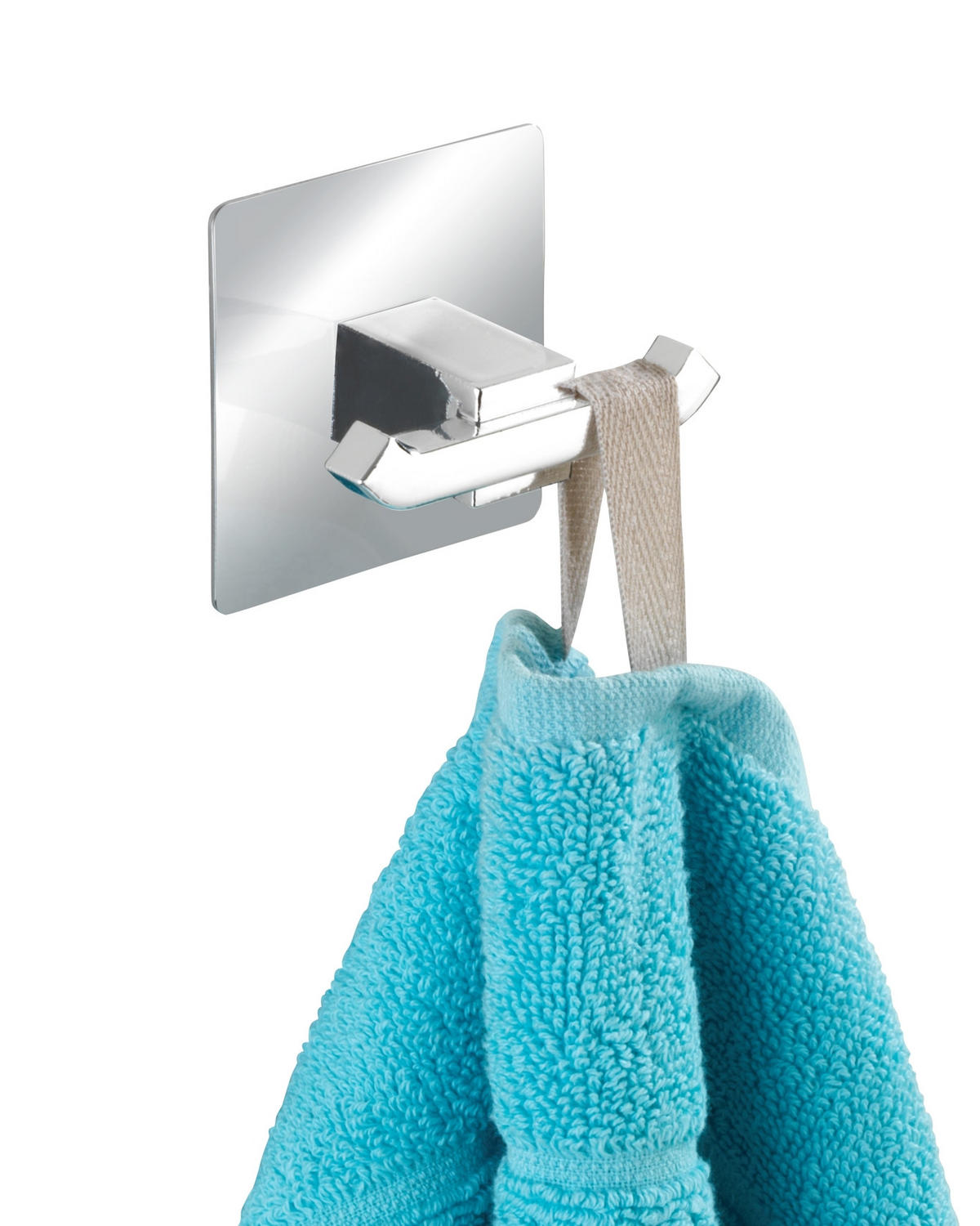 VÄGGKROK  i stålfärgad  - stålfärgad, Design, plast (16/11/9cm)