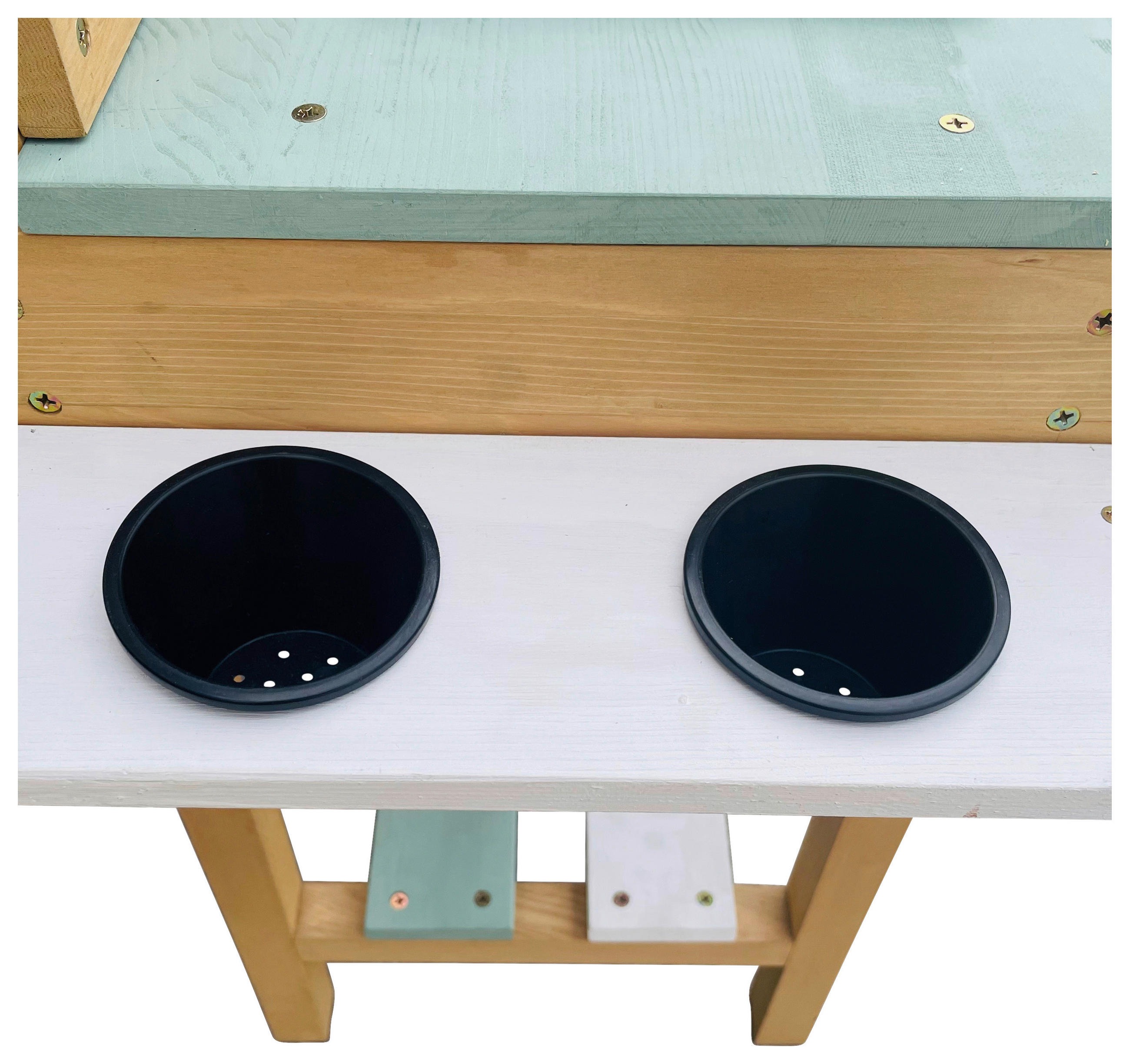 SAND- UND WASSERTISCH  - Braun/Weiß, KONVENTIONELL, Holz (80/88/33cm) - Ambia Garden
