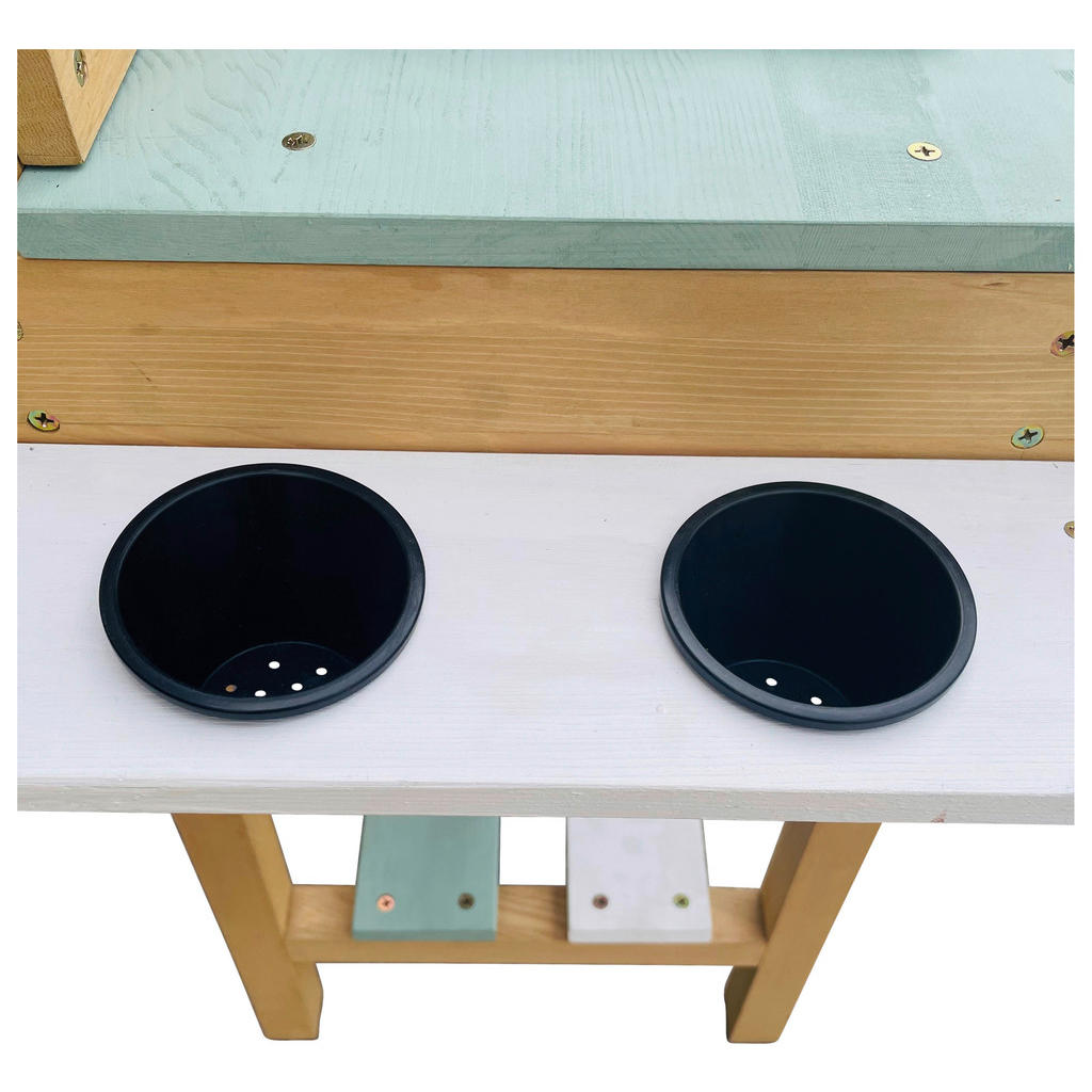 Thumbnail - Ambia Garden Sand-, Braun, Grün, Weiß, Holz, Hemlocktanne, 80x88x33 cm, EN 71, CE, FSC 100%, Gartenmöbel, Kinder-Gartenm...