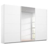 OMARA Z DRSNIMI VRATI, bela  - bela, Konvencionalno, kovina/leseni material (271/210/62cm) - Xora