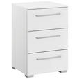 NACHTSCHRANK 40/61/42 cm  - Silberfarben/Alufarben, Design, Holzwerkstoff/Kunststoff (40/61/42cm) - Novel