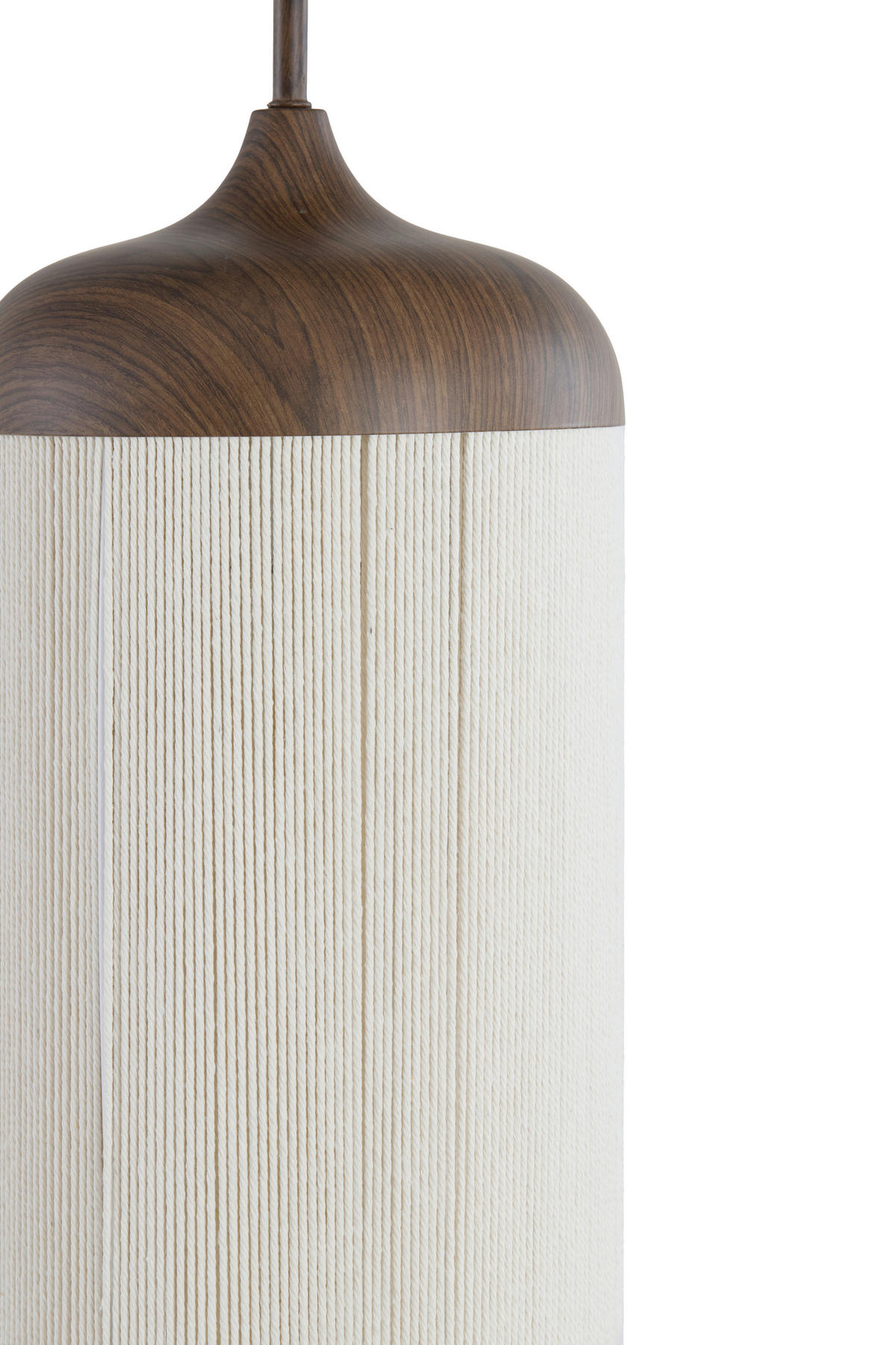 HÄNGELEUCHTE Dania 27,5/27,5/52 cm   - Creme/Braun, Design, Textil/Metall (27,5/27,5/52cm) - Light & Living