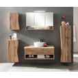 MIDISCHRANK 30/130/35 cm - Eiche Wotan/Silberfarben, Natur, Holzwerkstoff/Kunststoff (30/130/35cm) - Xora