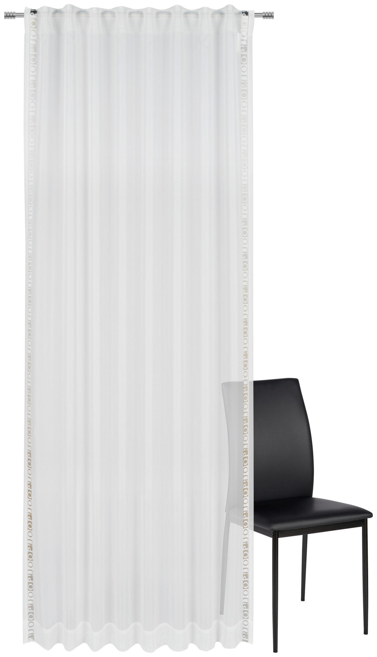FERTIGVORHANG blickdicht  - Weiß, Design, Textil (130/250cm) - Joop!