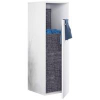 MIDISCHRANK 40/110/39 cm  - Schwarz/Weiß, MODERN, Holzwerkstoff/Kunststoff (40/110/39cm) - MID.YOU