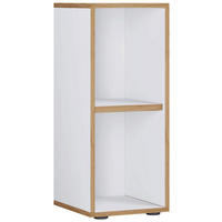 AKTENREGAL 30/74/33 cm  - Honigeiche/Schwarz, Design, Holzwerkstoff/Kunststoff (30/74/33cm) - MID.YOU