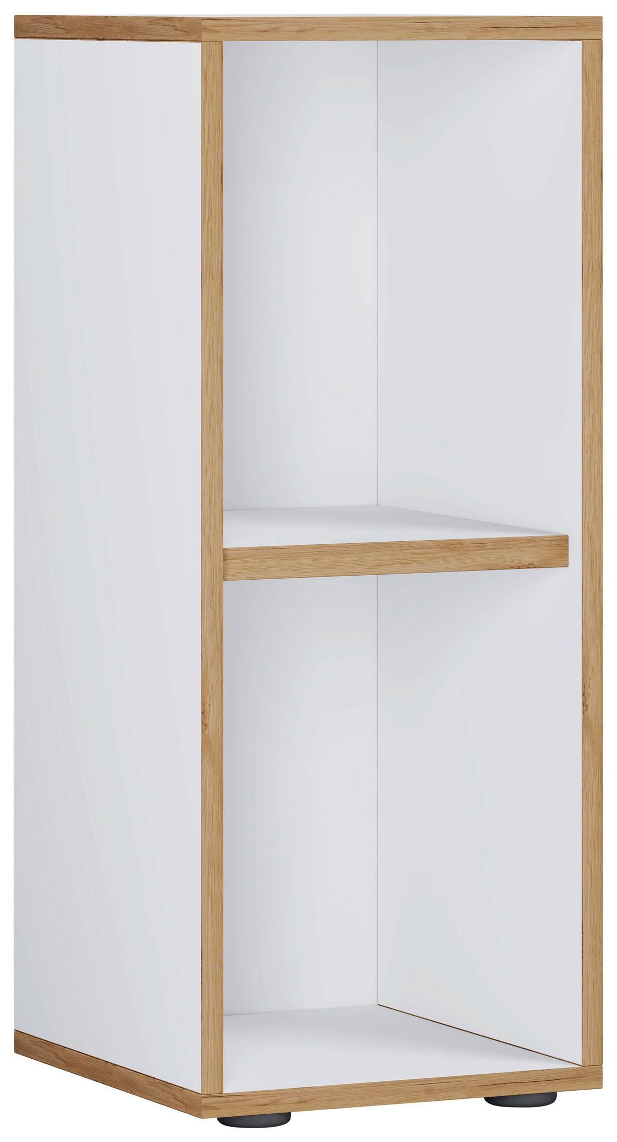 AKTENREGAL 30/74/33 cm  - Honigeiche/Schwarz, Design, Holzwerkstoff/Kunststoff (30/74/33cm) - MID.YOU