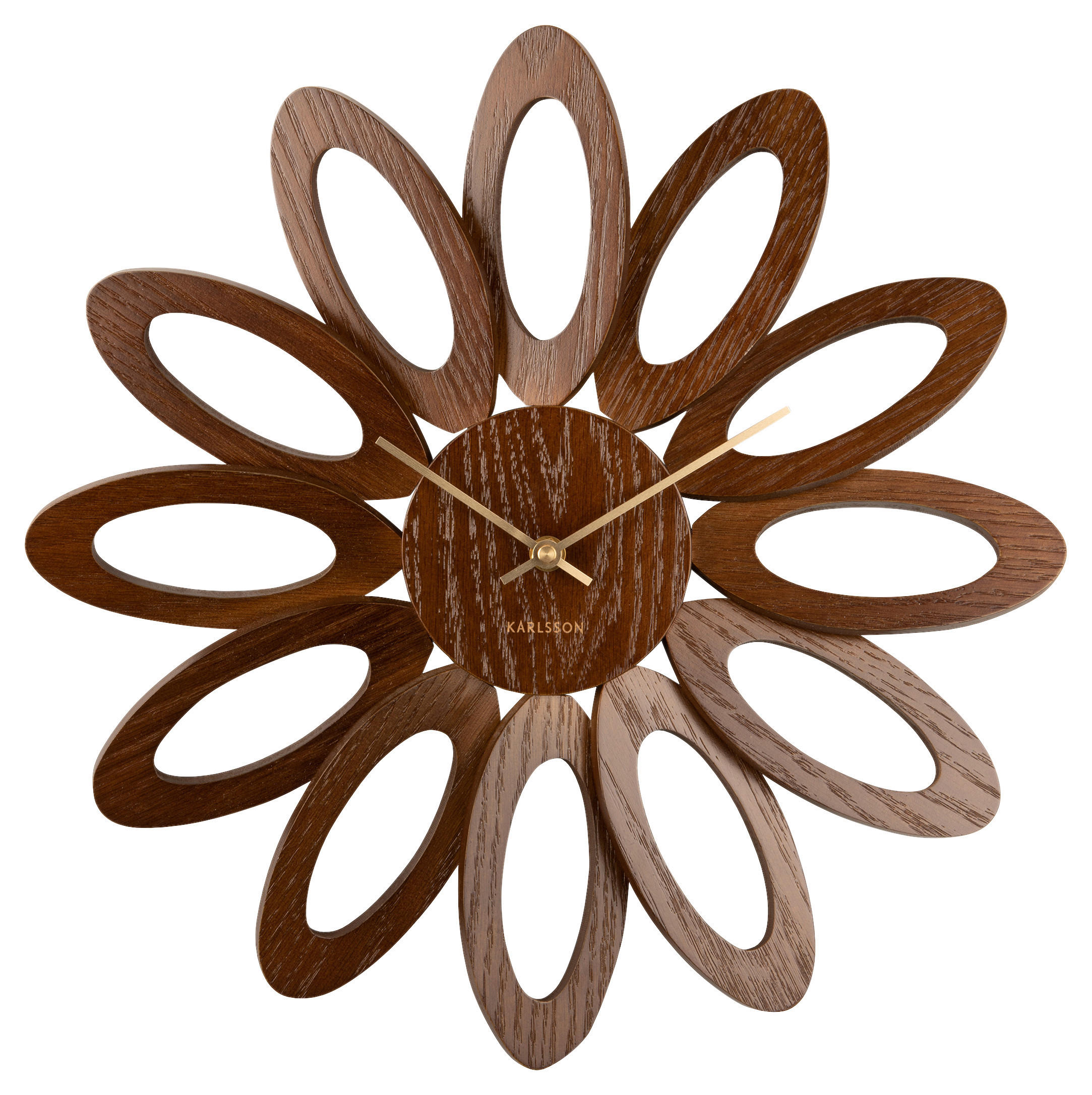 WANDUHR  Braun  - Braun, Basics, Holz (40/40/4cm) - Karlsson